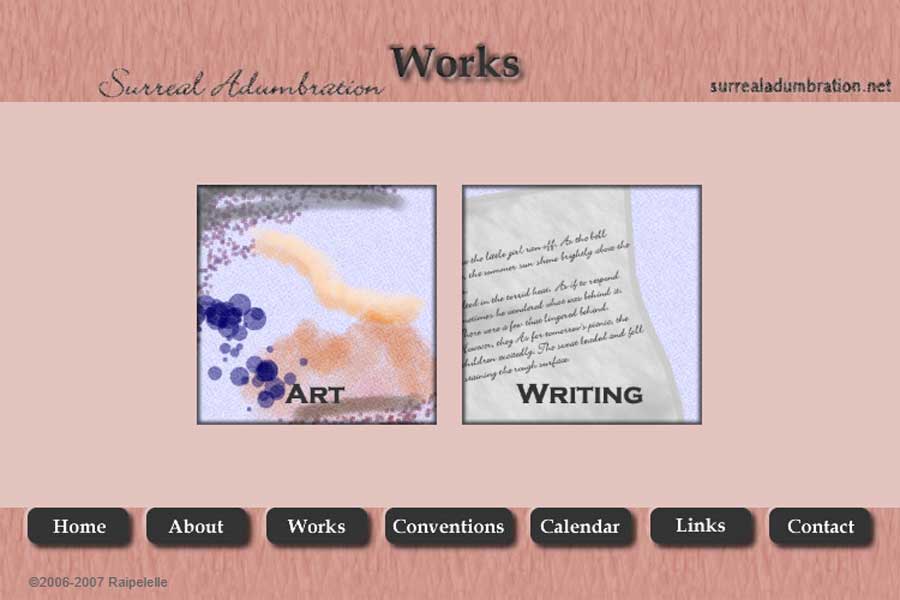 Surreal Adumbration v1 works page