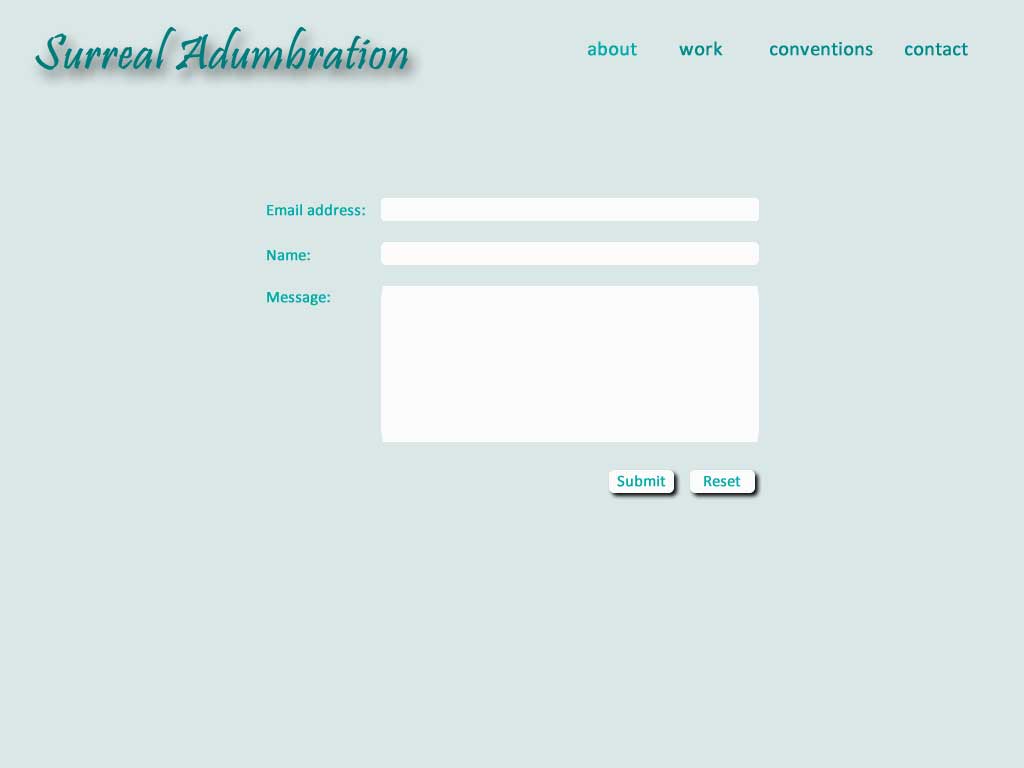 Design for contact page